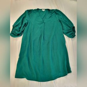 Green Shift Dress EUC
